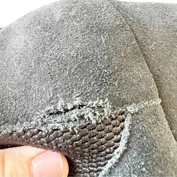 Toms Black Suede Pull-on Wedge Boots Women’s Size 9 One for One Winter FLAW Read - Picture 11 of 12